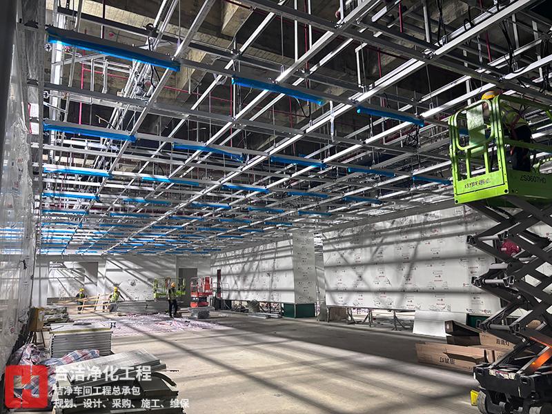 芯片封測(cè)潔凈廠房裝修的圖片